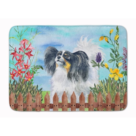 Carolines Treasures Papillon Spring Machine Washable Memory Foam Mat CK1219RUG